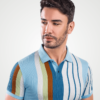 Vertical Cord Knit T-Shirt - Print 7