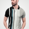 Vertical Cord Knit T-Shirt - Print 1