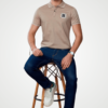 Shrinkalble Knit Polo T-Shirt - Print 3
