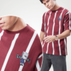 Auto Stripes Round Neck T-Shirts - Print 2