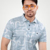 Imported Bubble Print Polo T-Shirt - Print 3