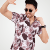 Double Cloth Printed Chain Polo T-Shirt - Print 1
